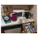 Toaster, knife block with knives, dishwasher soap, silverware, pans, kitchen towels-Bring boxes to pack