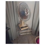 Fan and small table