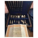 Silver plate Rogers & Bros. silverware set inbox