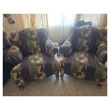 A pair of side chairs