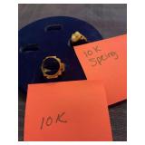 Men’s ring no stone, ladies ring