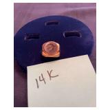 Men’s ring marked 14k