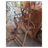 Small Wood Step ladder, tricycle plant holder