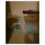Envelopes, tape, pens, storage