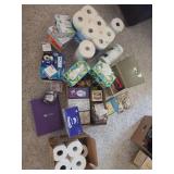 Toilet paper, paper towels, light bulbs, bandages-Bring box or bag to pack
