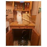 Ice Bucket, Vase, Vintage mid-century punch bowl set, Wine Glasses, Vases (Bring Boxes to Pack)