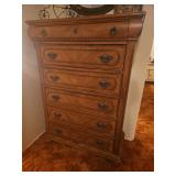 Vintage Spanish Mediterranean Dresser - 38w x 18d x 54h, No Contents (Stair Carry)