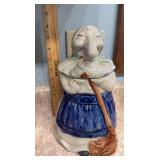 Cassandra the Kitchen Witch cookie jar