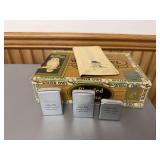 Three Zippo lighters embossed w Wilbur Colby livestock trucking