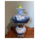 Hand painted Gone w the Wind hurricane lamp