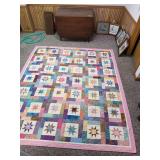 Lucky Stars pattern quilt 106x90, Made by Sellers Aunt 15+ years ago