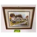S/N "Buckhorn Garage" by Patrick Costello 436/1000 Framed 16x13