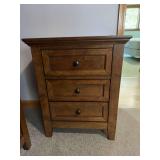 Pair of three drawer matching nightstands 17D x 23L x 28H