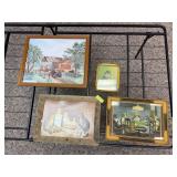 Four pieces wall art