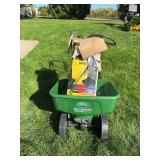 Scott’s turf builder edgeguard DLX spreader and Stanley 3 gallon pump sprayer