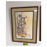 S/N "Wood Ducks" by JF Landenberger 22/250 Framed 20x28