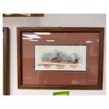 S/N P Buckley Moss “Church in the Vale” 502/1000 Framed 19x14