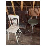 Four seats of various kinds and condition