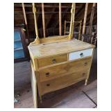 Four drawer dresser w mirror 20D x 40L x 35H