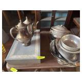 Flatware and silverplate serving items