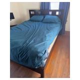 Modern full size bed w Lebeda mattress and box spring