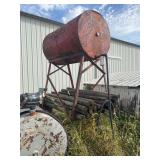 250 gallon gas barrel and stand