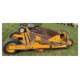Soil mover pull type dirt scraper with 6x6 box Nameplate has numbers 50RF & HM12255