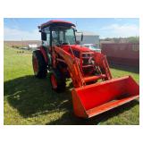Kubota 5740 FWA tractor w/ Kubota loader Shows 2,150 hours Click on link below to see video