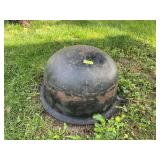 Cast iron scalding pot Approx 32” diameter