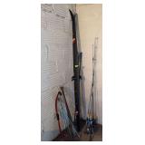Bow & arrow, rods & reels, skis & poles