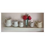 All in bath includes anniversary clock, candle holders, wall art, wall shelf w creamers