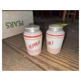 Milk glass S&P shaker set