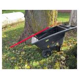 Apple picker and poly wheel barrel to haul them around in