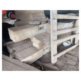 Barn beams 8x8 down to 4 x 4, mostly larger size Unknown quantity but pile measures 3