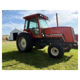 AC 8010 tractor 3044 hrs on Tach, not sure it works? 18.4 x 38 rears, 11.00 x 16 fronts Click on link below to see video