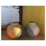 Eva Zeisel Hall China tri-tone S & P shakers