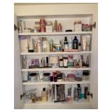 Bathroom cupboard FULL of beauty supplies