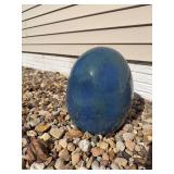 Large blue garden egg