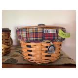 Longaberger basket as shown, liner and protector