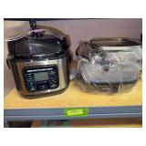 Living Well pressure cooker and West Bend slow cooker