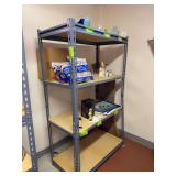 Two metal shelves 18D x 36L x 60H NO CONTENTS!!