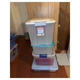 Storage totes, various sizes