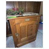 White Clad side table 16D x 23L x 25H