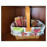 Longaberger basket as shown, liner and protector