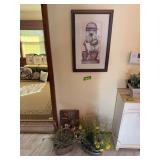 Artificial decor and coordinating art