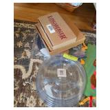 Two protectors, one is Longaberger divided darning 49425 and other prob a generic; 4 basket lids
