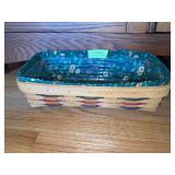 Longaberger basket as shown, liner and protector