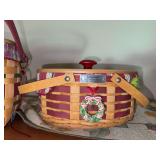 Longaberger basket as shown, liner and protector