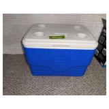 Coleman cooler and bottles