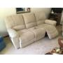 Dual power motion La-Z-Boy 7 ft. sofa. Each side reclines out. Nice neutral color.